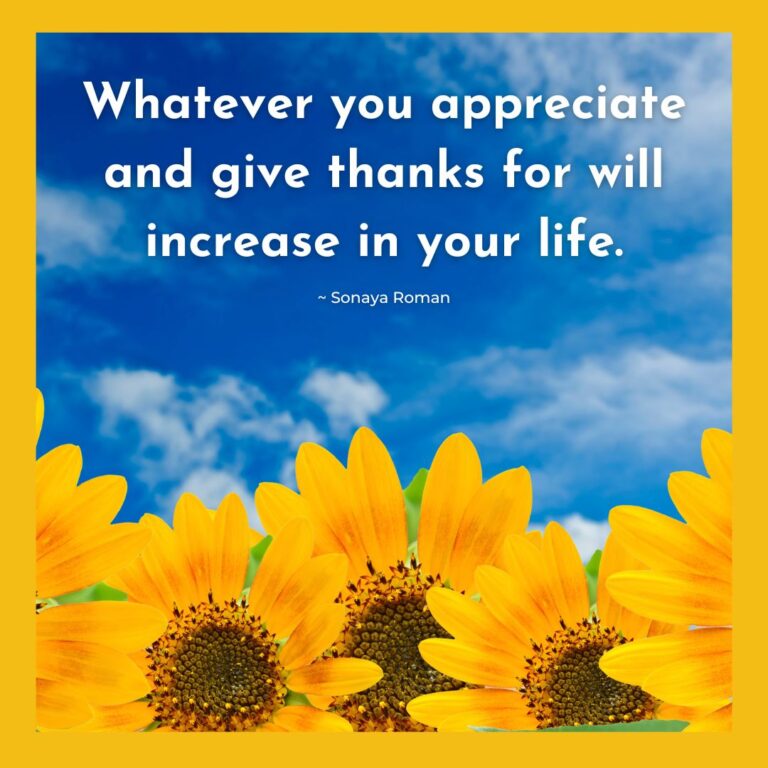 Appreciation,