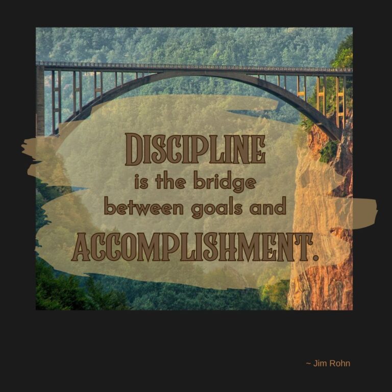 Discipline is the bridge between goals and accomplishment. habit formation for personal transformation