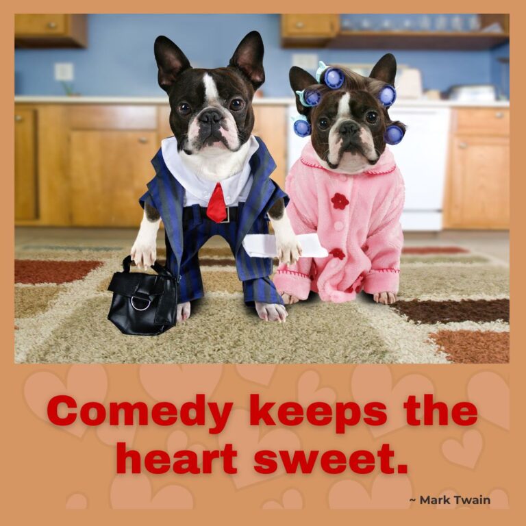 Comedy keeps the heart sweet, humor benefits body, mind, Spirit